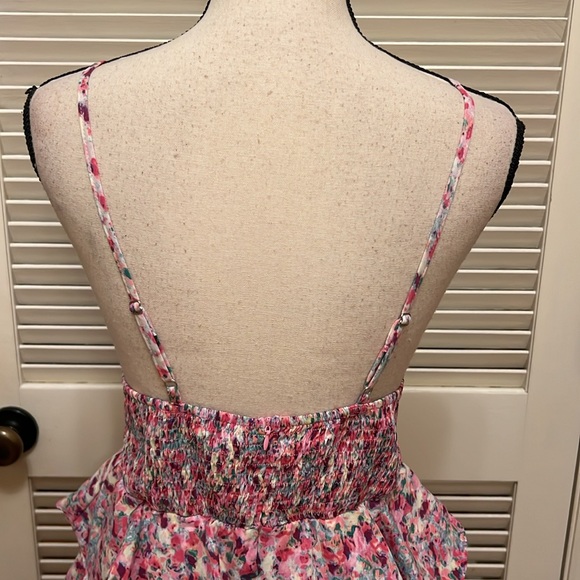 Maison Maar Tiered Midi Dress in Pink Multicolor, Size Small, NWOT - Picture 13 of 17